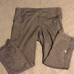 Fast and Free Lululemon running tights 3/4 crops